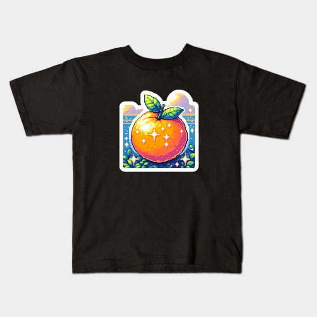 Orange Fruit Harvest Field Product Vintage Since Kids T-Shirt by Flowering Away